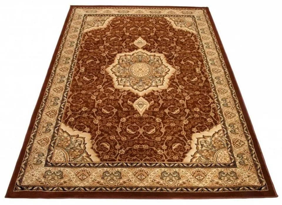 *Kusový koberec klasický vzor 2 hnedý 140x190cm