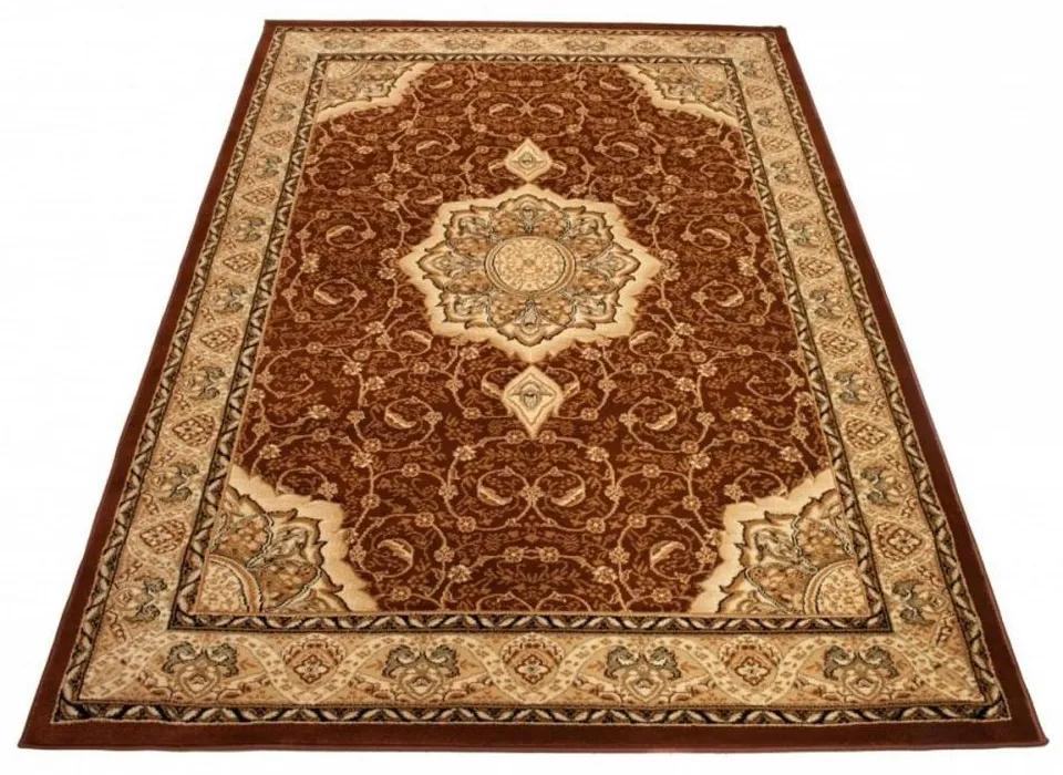 *Kusový koberec klasický vzor 2 hnedý 150x295cm