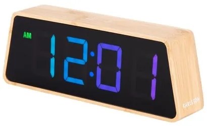 Karlsson 5931 dizajnový LED budík/hodiny 19 cm
