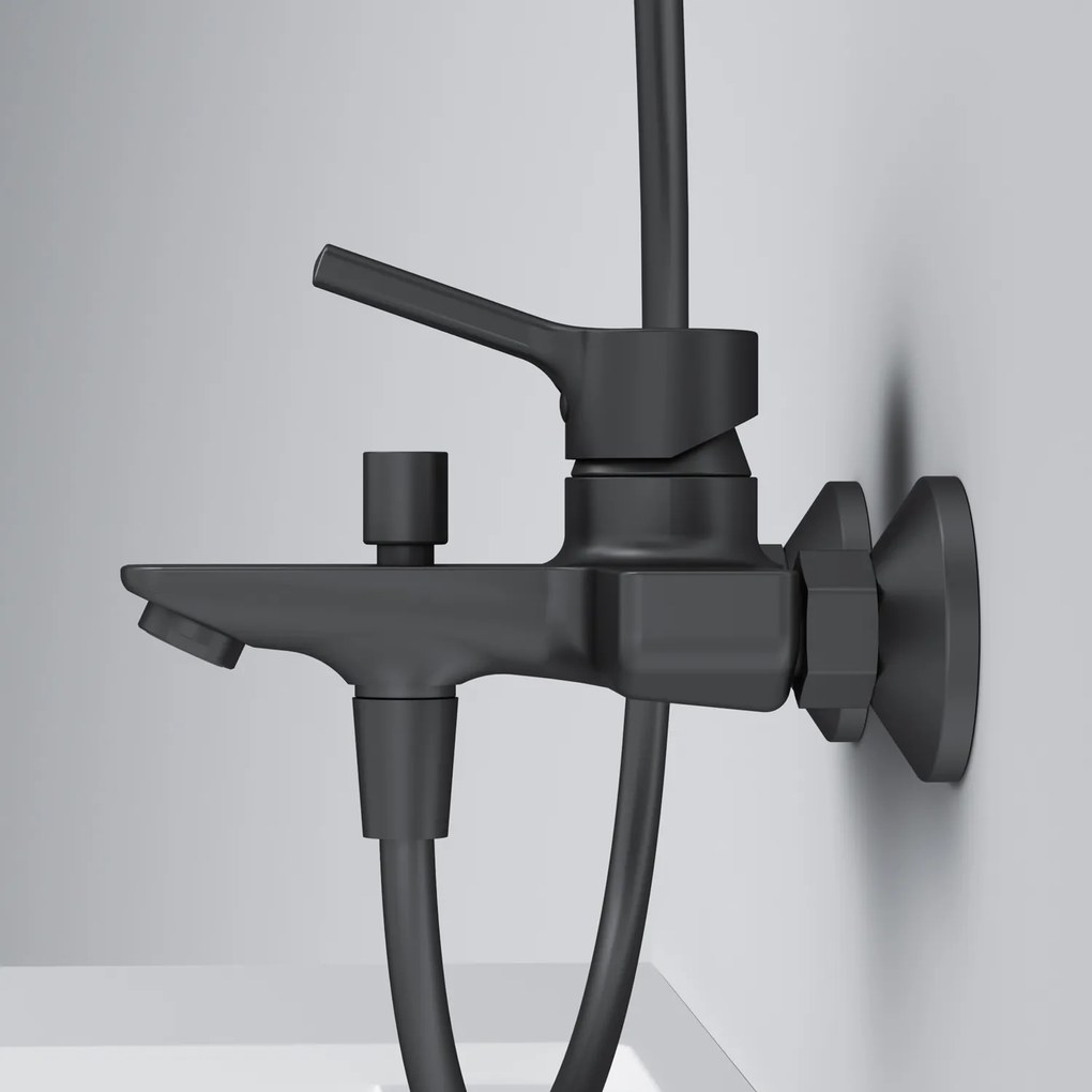 Vaňová a sprchová batéria AM.PM X-Joy S FXB10022 jednopáková, čierna