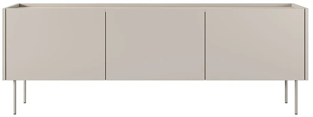 TV stolík Desin 170 cm s 2 ukrytými zásuvkami - kašmírová / dub nagano