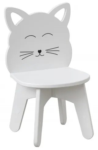 Baby-raj Detský štvorcový stôl a dve stoličky pre deti. ( mačka+ zajac)