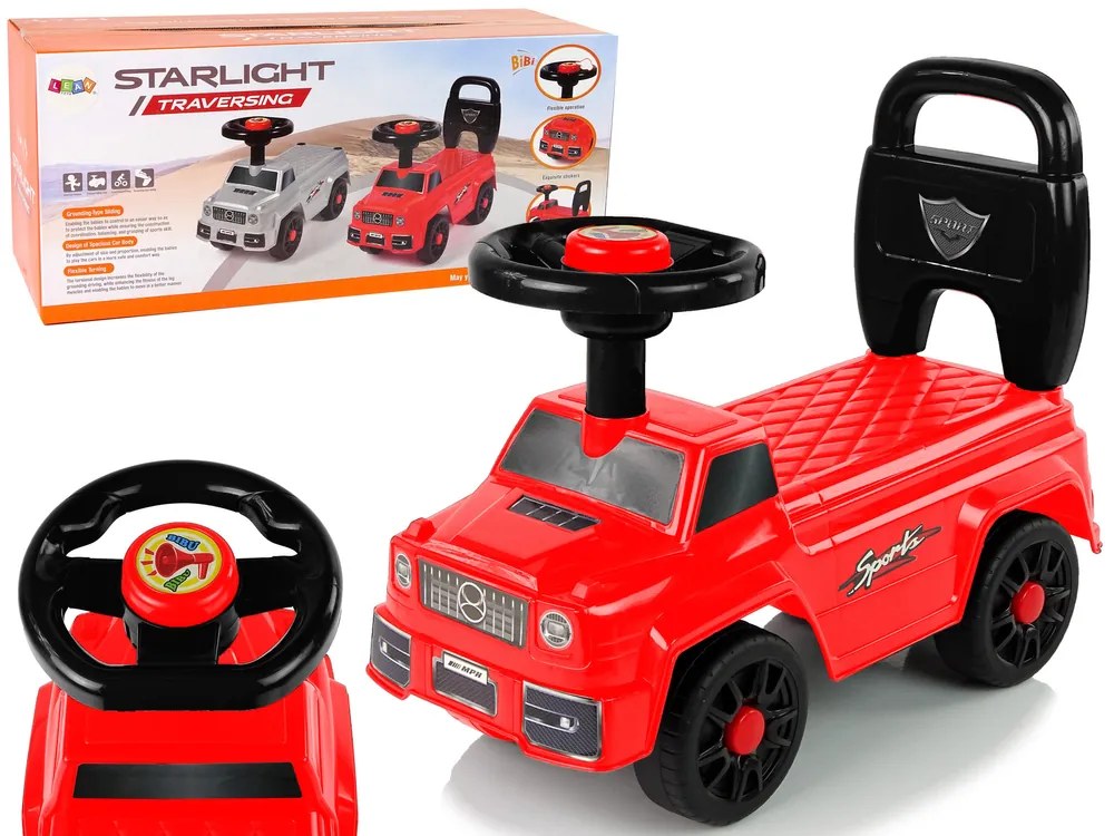 LEAN TOYS Detské odrážadlo autíčko QX-5500- červené