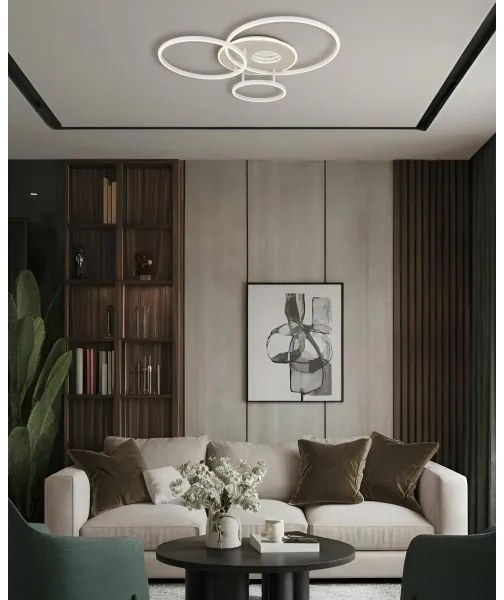 Globo 48466B-40-LED Stmievateľné stropné svietidlo INVERTINA 40W/230V 2700-6500K 70x80,7cm+DO