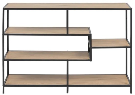 Knižnica SARON dub/čierna