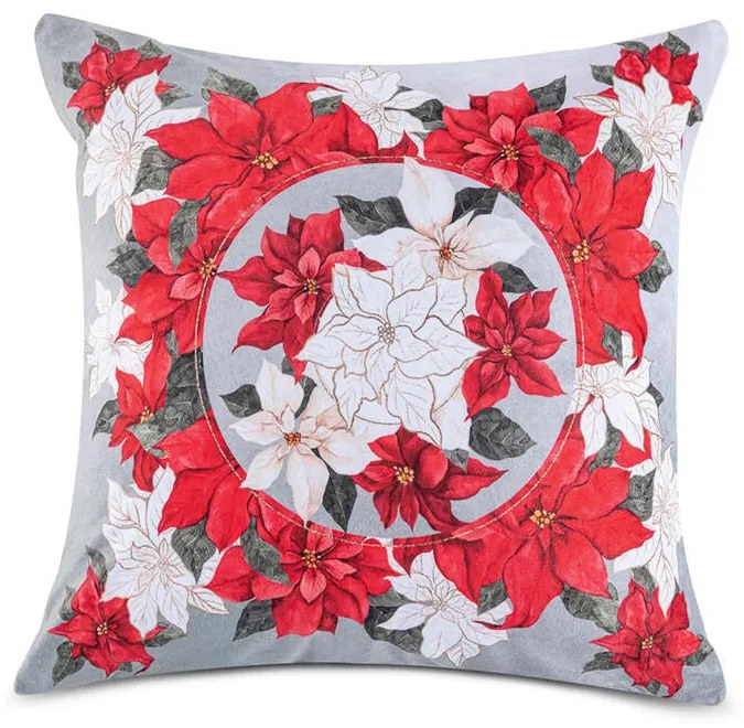 Súprava 3 ks obliečok na vankúšiky POINSETTIA 45 x 45 cm