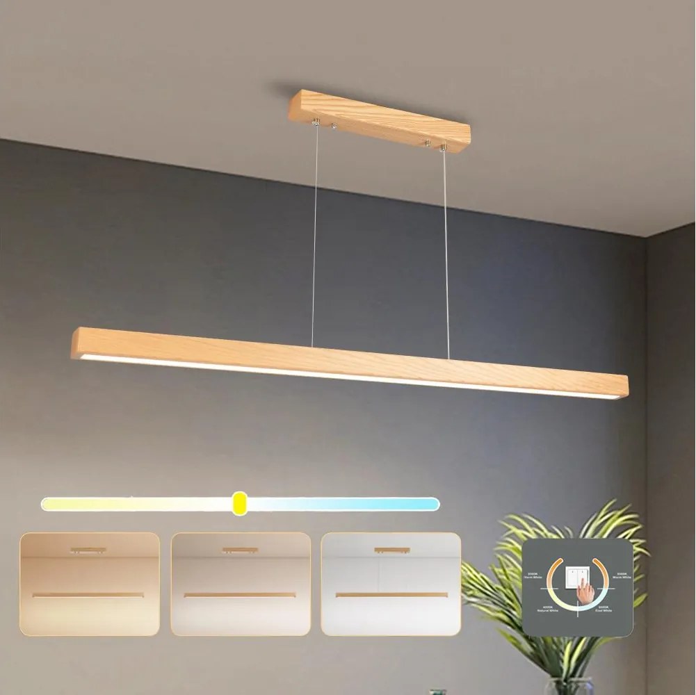 Brilagi - LED luster na lanku OAK LED/30W/230V 3000/4500/6000K dub