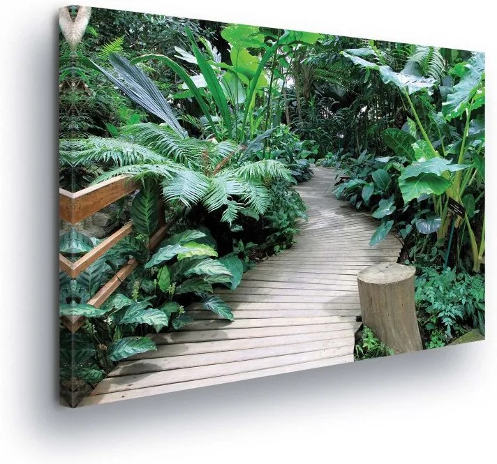 GLIX Obraz na plátne - Footbridge in the Prales 100x75 cm