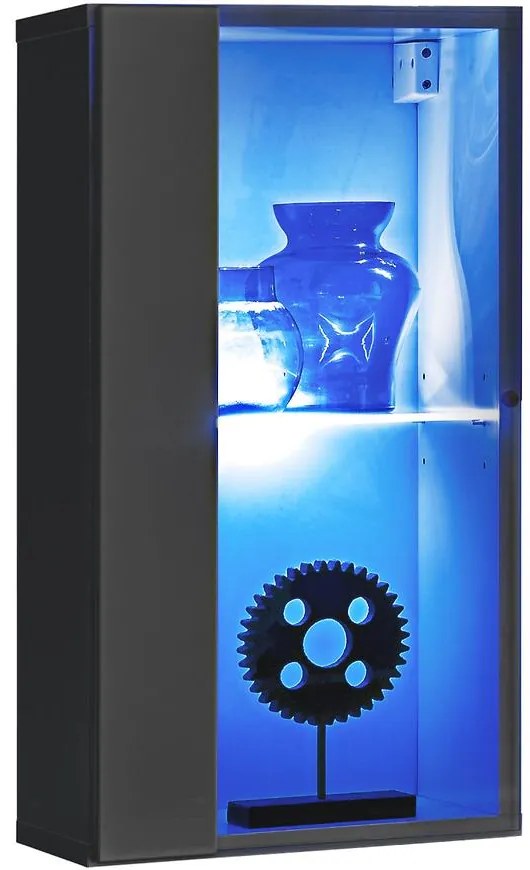 Vitrína Switch WW 4 grafit