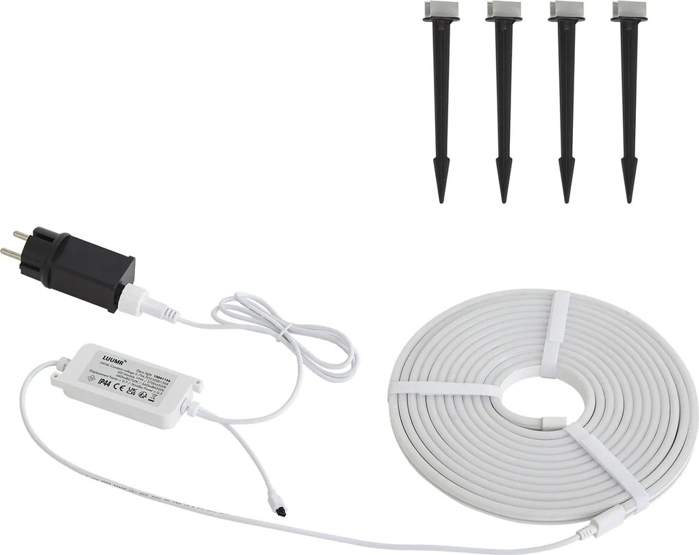 Inteligentný LED pásik 5 metrov CCT 30W 350 lm 2700 - 6500K IP44 Vrátane zemných kolíkov