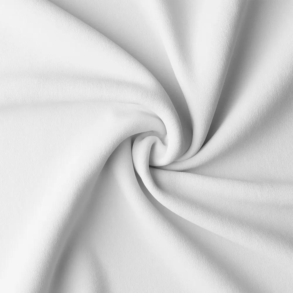 Dekorstudio Jednofarebný záves - Biely Uchytenie závesu: Dekoračné kolieska