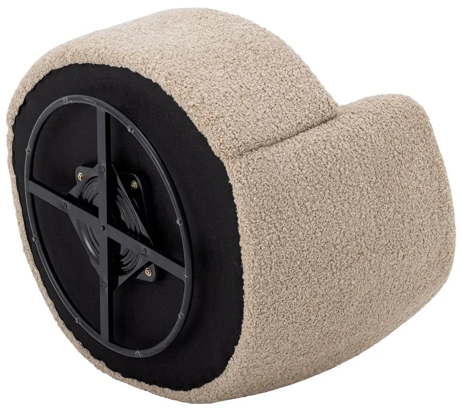 Béžové kreslo z textílie buklé Bocca – Bloomingville