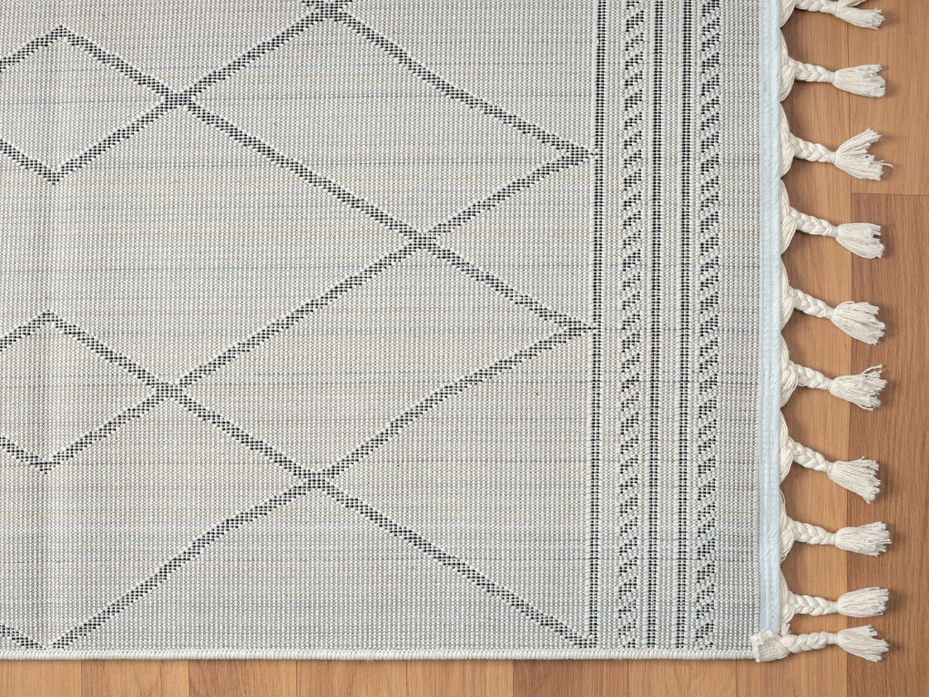 My Flair, Behúň Moroccan Desert CA40075 weiß/schwarz, 80x250, čiernobiela, obývacia izba