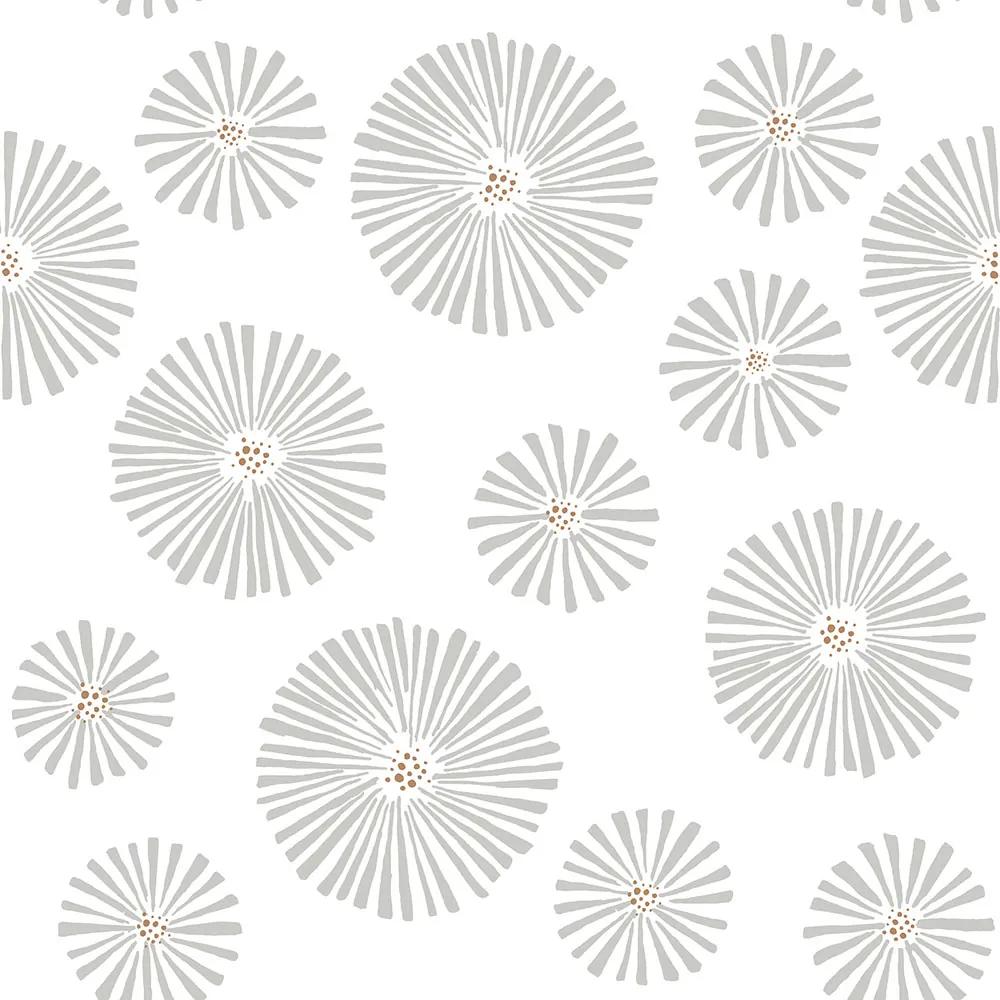 DEKORNIK Classic Graphic Flowers Light - Tapeta