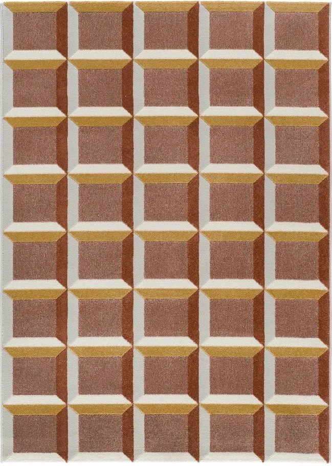 Koberec v terakotovej farbe 133x190 cm Amara – Universal