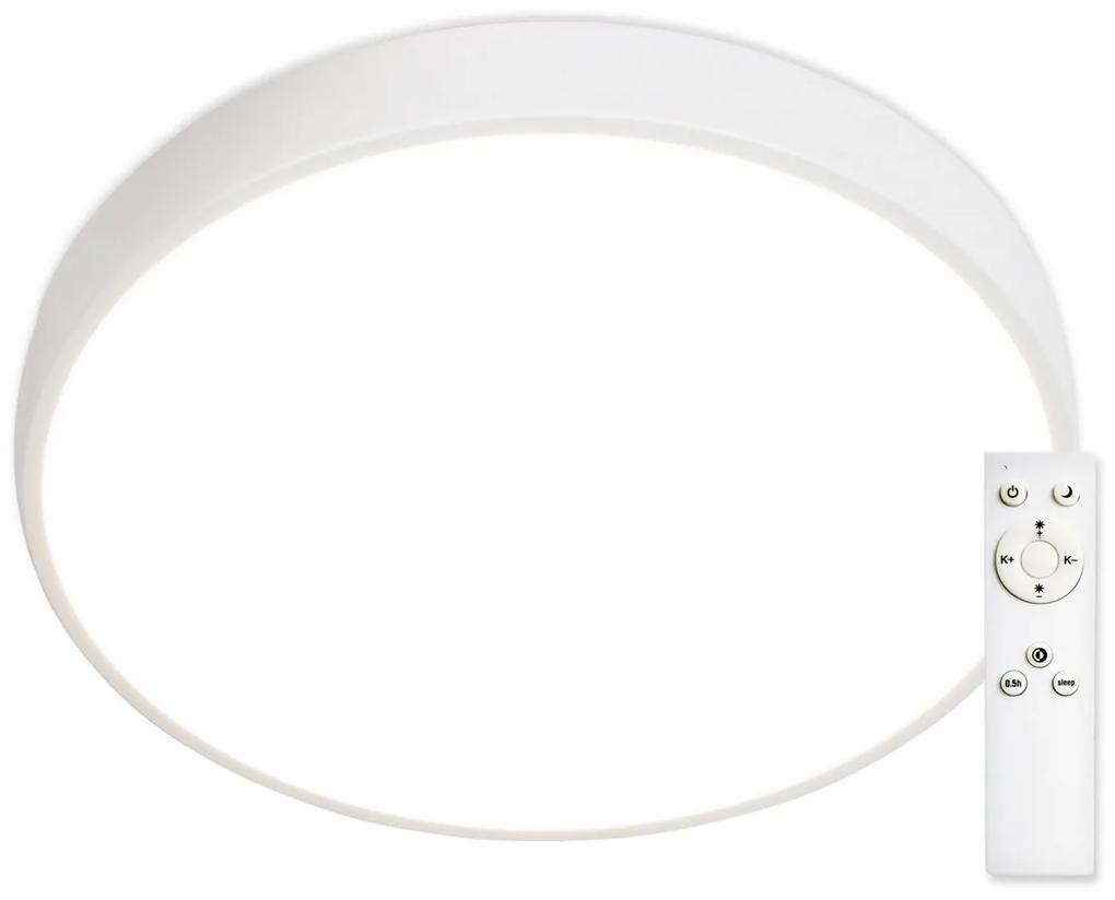 TOP-LIGHT LED stropné svietidlo METAL 40B RC, 51W, teplá biela-studená biela, 40cm, okrúhle, biele