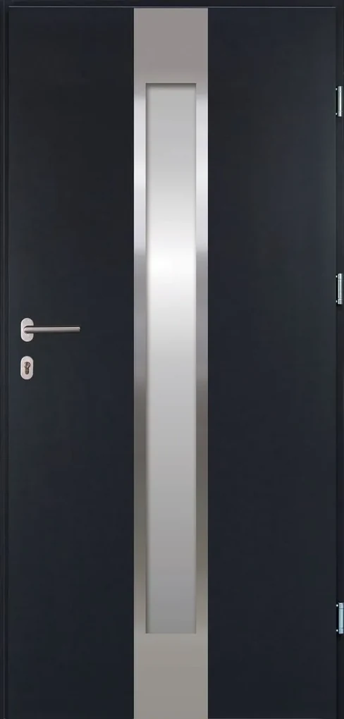 Vchodové dvere Solid Multilock, 90 P, 1000 × 2070 mm, oceľ, pravé, antracit