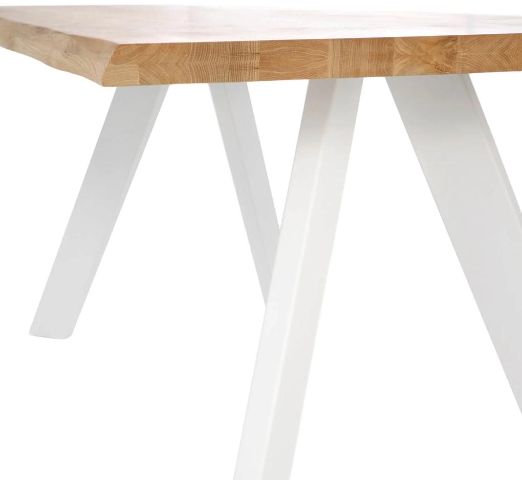 Stôl lunac 200 x 100 cm biely MUZZA