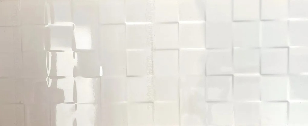 Dekor White Glossy Square 25x60 BA