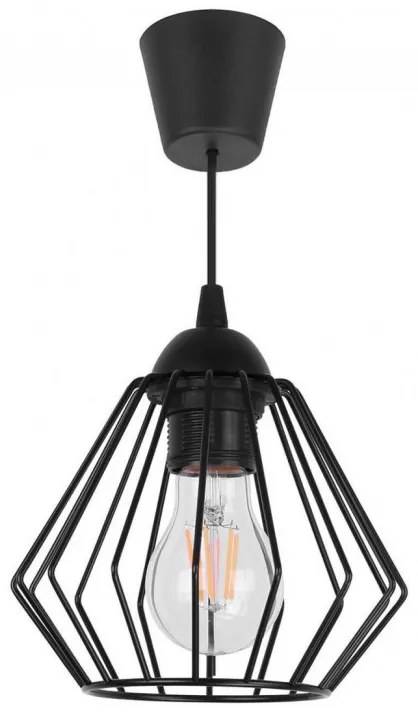 Loft jednoduchá kovová závesná lampa Edison