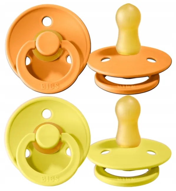 Kaučukové cumlíky BIBS Colour 6m+ 2ks Farba: béžová