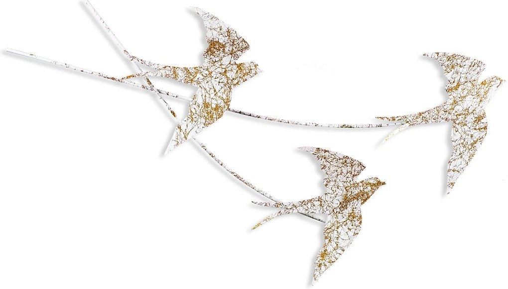 Nástenná kovová dekorácia Wallow 6 viacfarebná