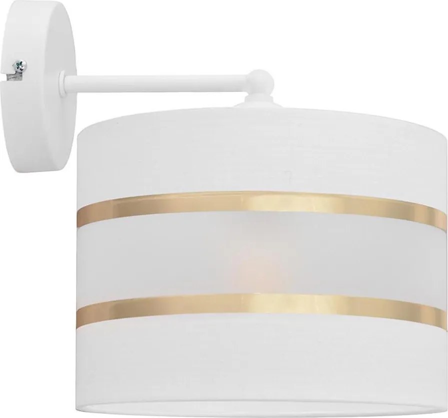 Nástenná lampa HELEN 1xE27/15W/230V biela/zlatá