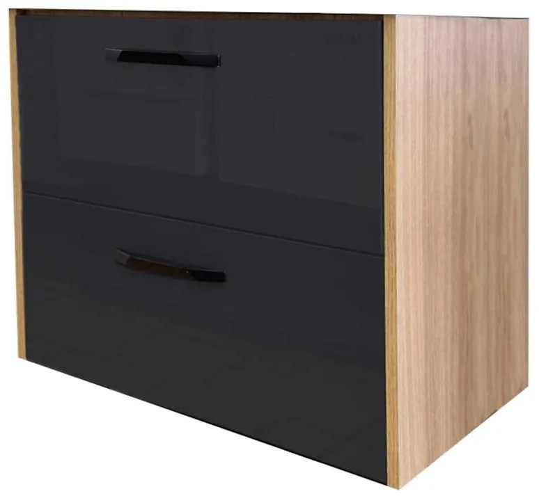 Skrinka Eden D80 dub craft/grafit