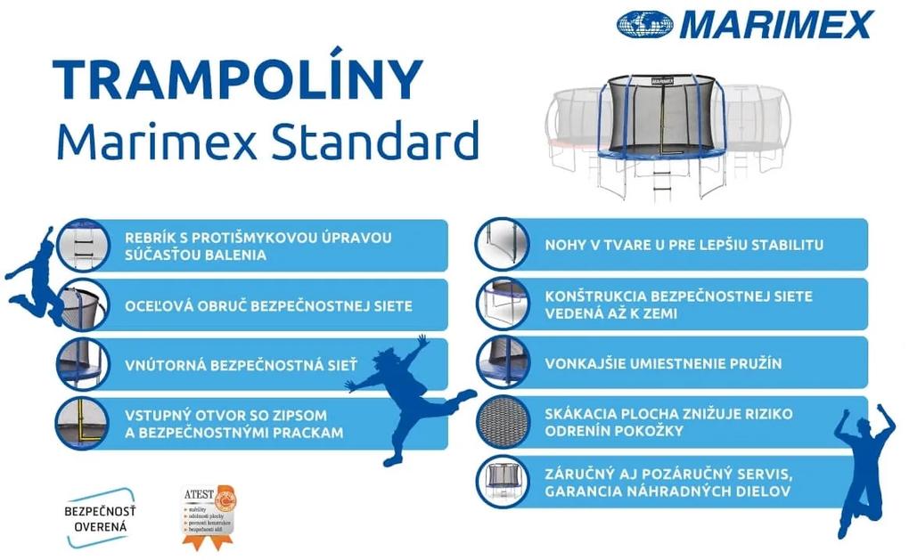 Marimex | Trampolína Marimex Standard 183 cm + vnútorná ochranná sieť + schodíky ZADARMO | 19000102