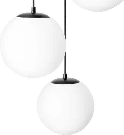 BRILAGI - Luster na lanku POLOS 3xE27/40W/230V, priemer 42 cm, čierna