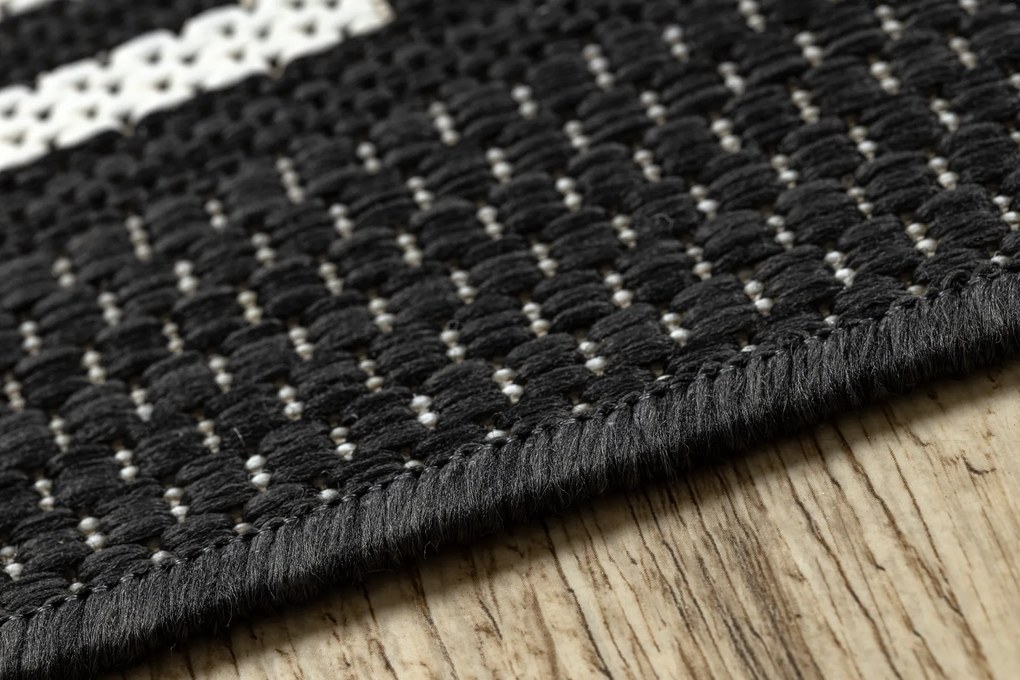 Koberec FLAT SISAL 49373690 Grécky čierno / krémový