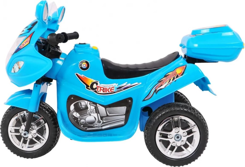 Ramiz Detská elektrická trojkolka BJX-088 Modrá + zvuky + svetlá