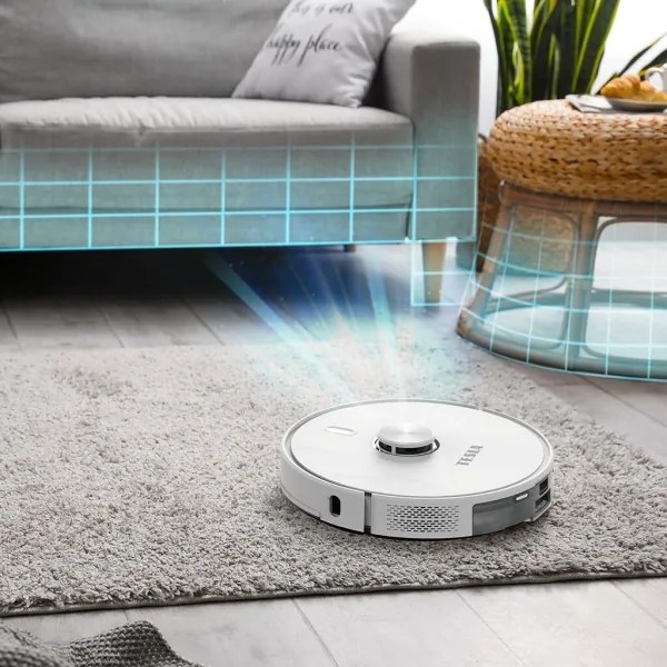 TESLA Electronics RoboStar - Inteligentný robotický vysávač 2v1 2600 mAh Wi-Fi biela
