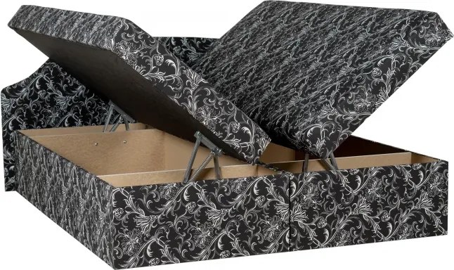 Manželská posteľ Míša Senior, čierno-biela (č.19)