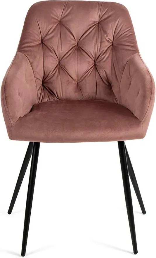 Set - 2 ks Jedálenská stolička AVENBERG LOREN, ružová