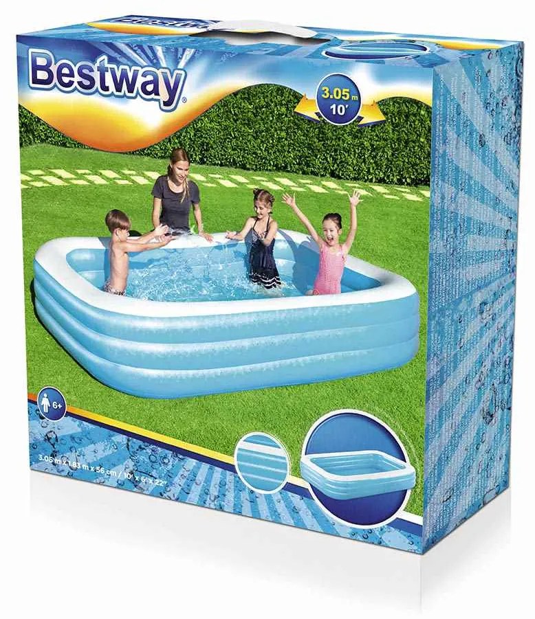 Rodinný nafukovací bazén Bestway 305x183x56 cm modrý