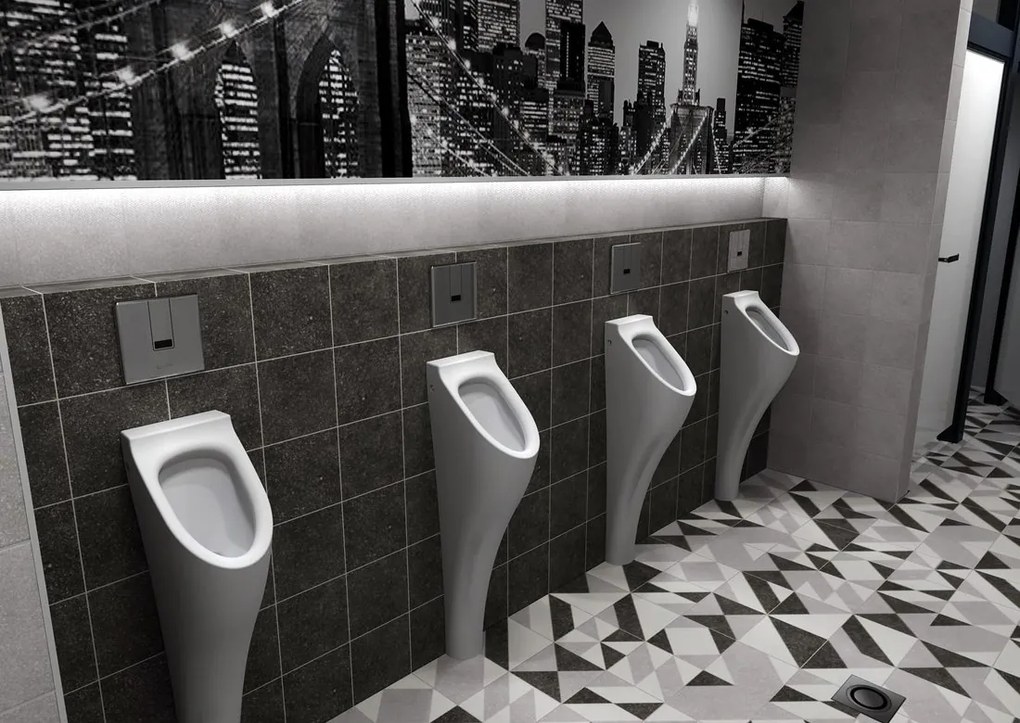 Sapho Sapho, Automatický splachovač pre urinál 6V (4xAA), nerez lesk, PS006