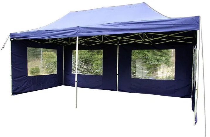 Garthen PROFI 392 Záhradný párty stan - modrý nožnicový