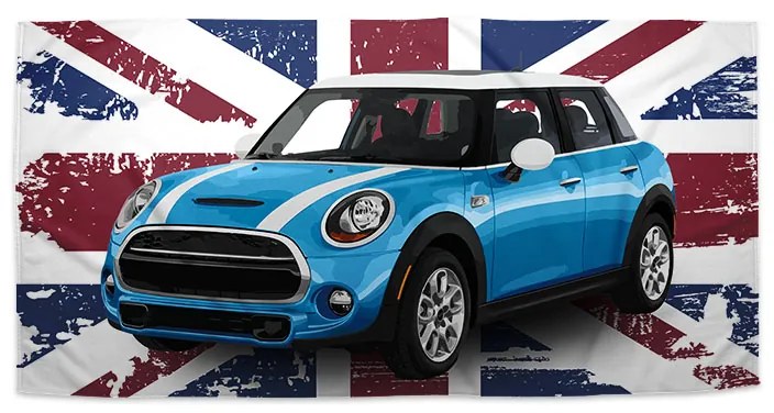 Sablio Uterák Mini sedan Britská vlajka - 30x50 cm