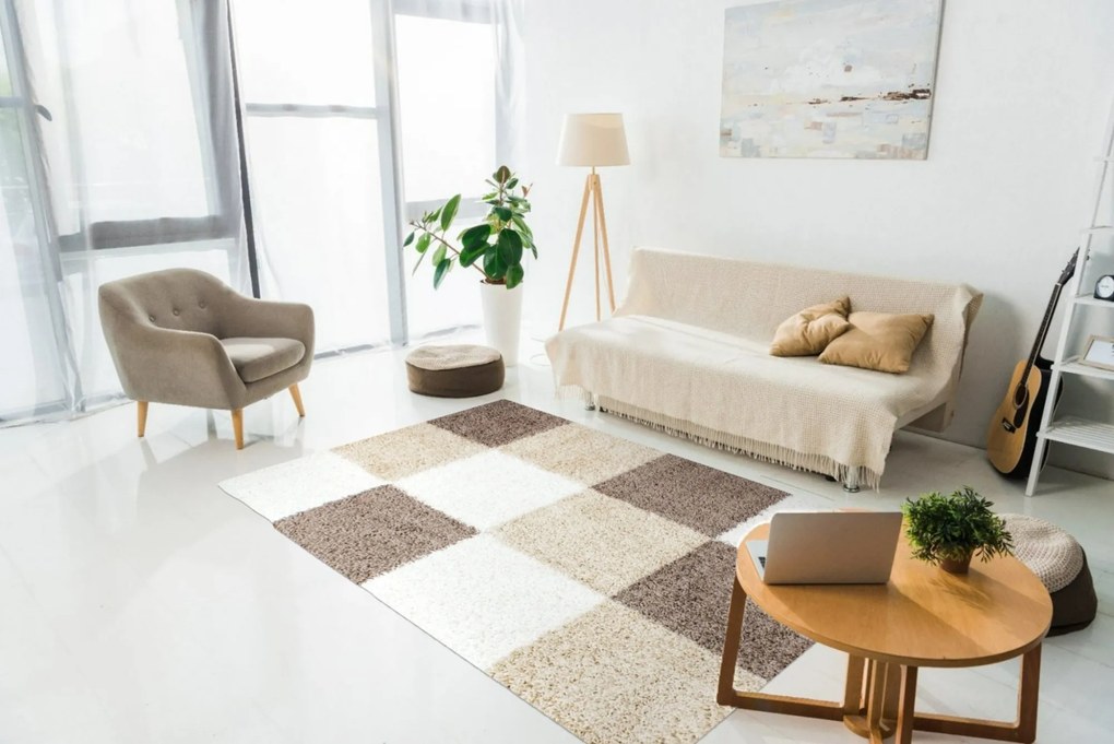 Kusový koberec Life Shaggy 1501 mocca