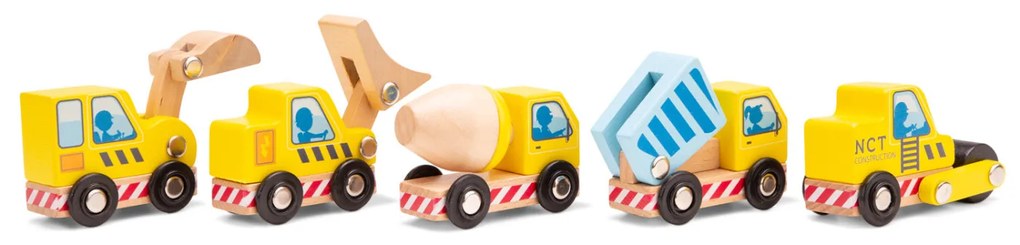 Súprava stavebných vozidiel - 5 ks