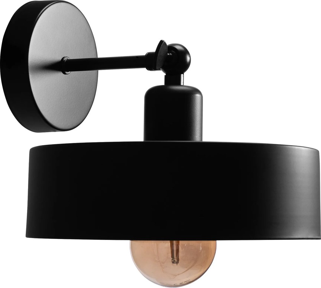 Toolight Toolight, nástenné svietidlo 1xE27 APP1332-1W, čierna-zlatá, OSW-00948