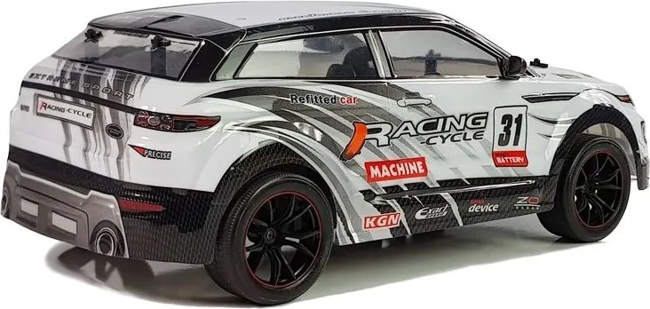 LEAN Toys Autíčko na rallye, preteky a šport, diaľkovo ovládané RC, mierka 1:10, biele