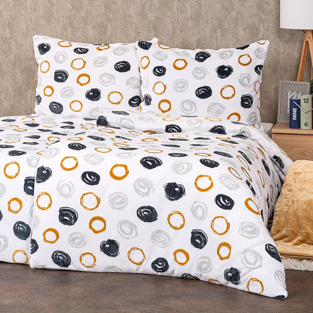 4Home Obliečky Dotty mikroflanel, 140 x 200 cm, 70 x 90 cm