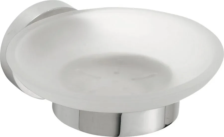 Sapho Sapho, X-ROUND mydlenička, mliečne sklo, chróm, XR803