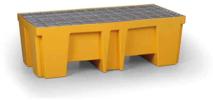 Plastová záchytná vaňa s oceľovým roštom