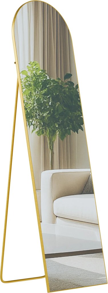 Zrkadlo Moline 140x40 cm - zlaté lesklé