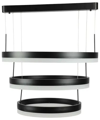 LED Stmievateľný luster na lanku LED/86W/230V 3000K čierna