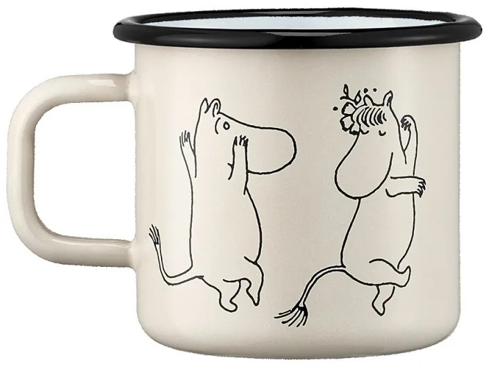 Hrnček 80. výročie Moomin 0,37l, smalt / béžový