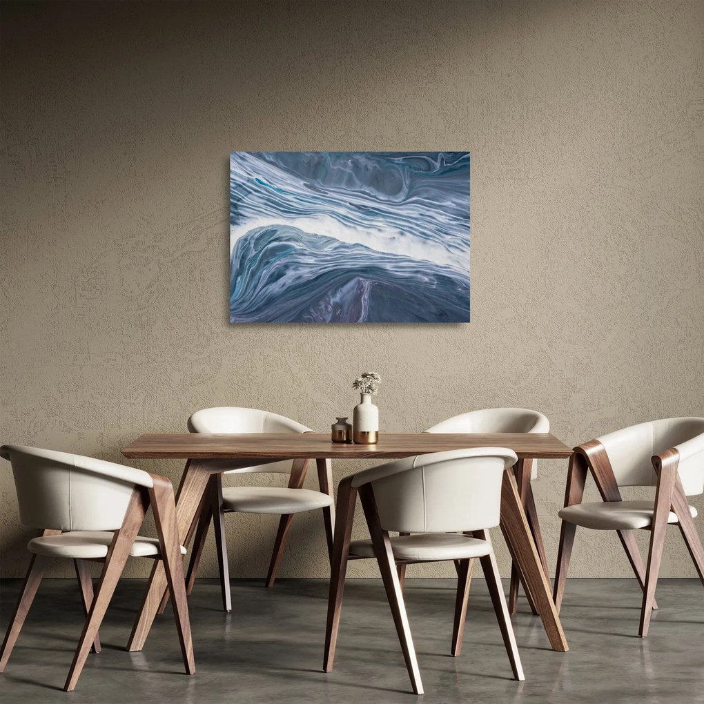 Sklenený obraz abstrakcie (70x50 cm)